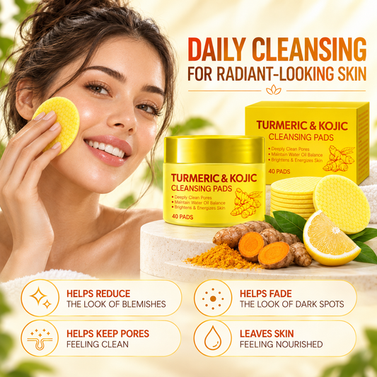 💛Turmeric Kojic Acid Facial Cleansing Skincare Pads